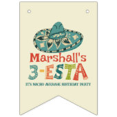 3-Esta Drie Esta Fiesta Derde verjaardag Vlaggetjes (Eerste vlag)