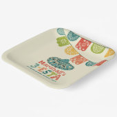 3-Esta gepersonaliseerde Sombrero verjaardagsfeest Papieren Bordje (Gebogen)