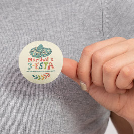 3-ESTA thema gepersonaliseerde verjaardag Ronde Sticker