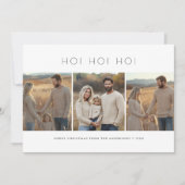 3 Familiefoto Kinder Grappig Ho Ho Ho Kerst Kaart (Voorkant)