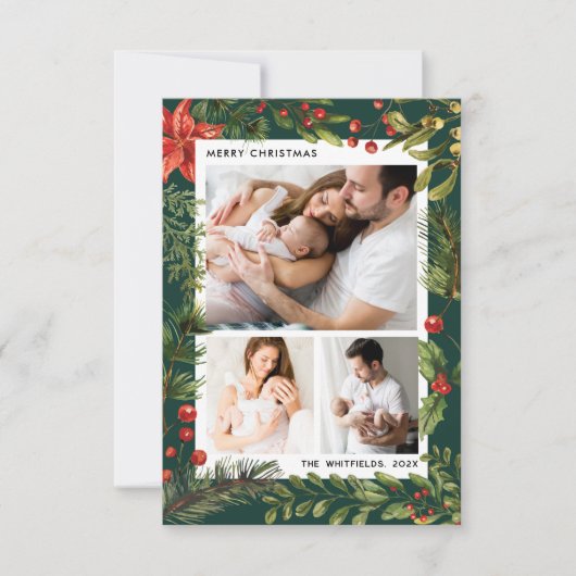 3 Familiefoto's Botanische Kerst Feestdagen (Voorkant)