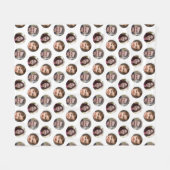 3 Familieleden Fotocollage Fleece Deken (Voorkant (Horizontaal))