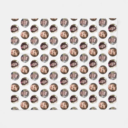 3 Familieleden Fotocollage Fleece Deken (Voorkant (Horizontaal))