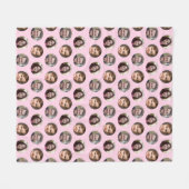 3 Familieleden Fotocollage Fleece Deken (Voorkant (Horizontaal))