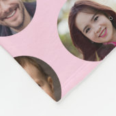 3 Familieleden Fotocollage Fleece Deken (Hoek)