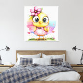 #3 Fantasie Kuiken Canvas Afdruk (Insitu (Slaapkamer))