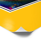 3 Fantasy katten in stralende energie bubbels Perfect Poster (Hoek)