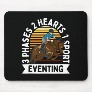 3 Fases 2 Hearts 1 Sport Eventing - Paardensport F Muismat