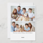 3 FHOTO minimalistische legante kerstboom Feestdagenkaart (Achterkant)