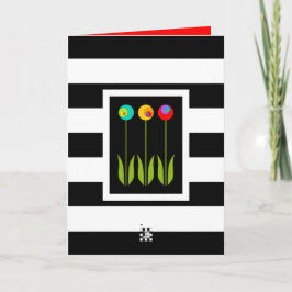 3 Fibonacci bloemen verjaardag Kaart