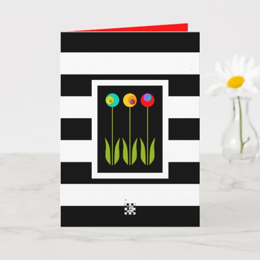 3 Fibonacci bloemen verjaardag Kaart (Kleine Plant)