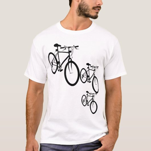 3 fietsen t-shirt (Voorkant)