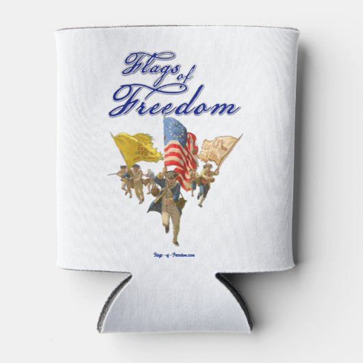 3 Flags of Freedom Blikjeskoeler (Voorkant)