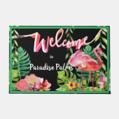 3 Flamingo Paradise Beach House Doormat Deurmat (Voorkant)