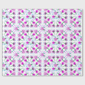 3 Flowers Patroon Cadeaupapier (Vlak)