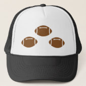 3 footballs trucker pet (Voorkant)