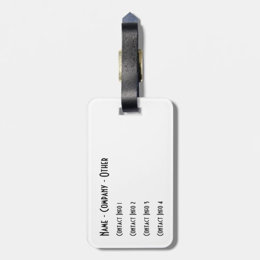 3 forel - Brook, bruin, regenboog Bagagelabel (Achterkant verticaal)