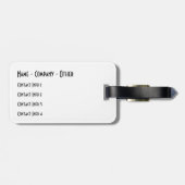 3 forel - Brook, bruin, regenboog Bagagelabel (Achterkant horizontaal)