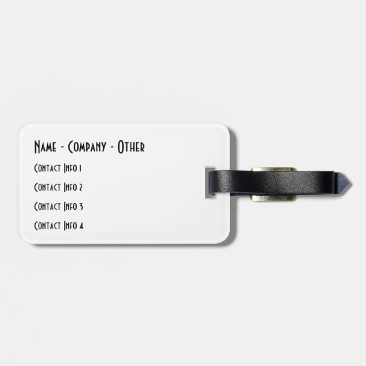 3 forel - Brook, bruin, regenboog Bagagelabel (Achterkant horizontaal)