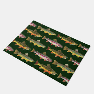 3 Forel Decor - Brook, regenboog, bruin Deurmat