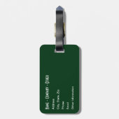 3 Forel Huiden: Brook, regenboog, bruin - vliegend Bagagelabel (Achterkant verticaal)