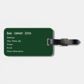 3 Forel Huiden: Brook, regenboog, bruin - vliegend Bagagelabel (Achterkant horizontaal)