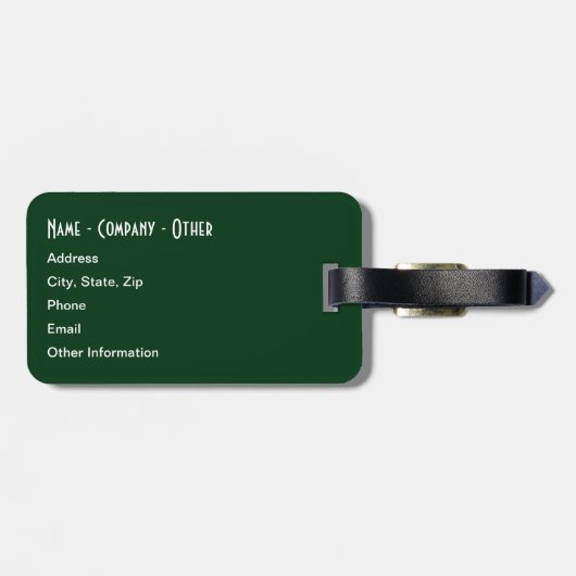 3 Forel Huiden: Brook, regenboog, bruin - vliegend Bagagelabel (Achterkant horizontaal)