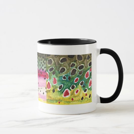 3 Forel Huiden: Brook, regenboog, bruin - vliegend Mok (Rechts)