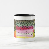 3 Forel Huiden: Brook, regenboog, bruin - vliegend Mok (Midden)