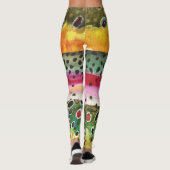 3 forel Vist vrouwen Leggings (Achterkant)