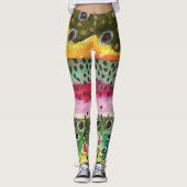 3 forel Vist vrouwen Leggings (Voorkant)