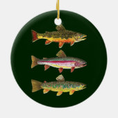 3 forel voor vissers en vissers keramisch ornament (Achterkant)