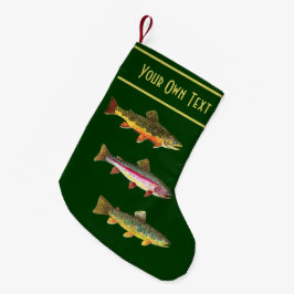 3 forel voor vissers en vissers kleine kerstsok