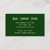 3 forel voor vissers en vissers visitekaartje (Achterkant)