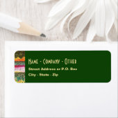 3 forelhuiden: brak, regenboog, bruin - vliegen etiket (Insitu)