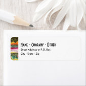 3 forelhuiden: brak, regenboog, bruin - vliegen etiket (Insitu)