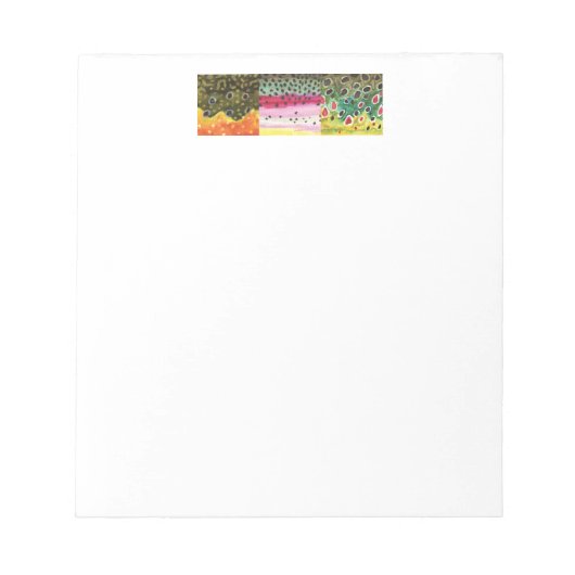 3 forelhuiden: brak, regenboog, bruin - vliegen notitieblok (Voorkant)