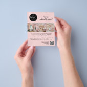 3 Foto Aangepaste Tekst Logo Schoonheidssalon Flyer (Hand)