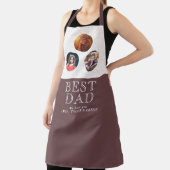 3 Foto Best Dad Typography Father Day Schort (Insitu)