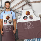 3 Foto Best Dad Typography Father Day Schort