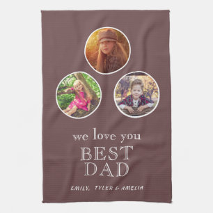 3 Foto Best Dad Typography Father Day Theedoek