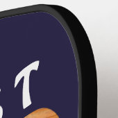 3 Foto Best Pap Ever Blue Collage Aangepast Pickleball Paddle (Links Detail)