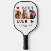 3 Foto Best Pap Ever Collage Custom Pickleball Paddle (Voorkant)