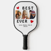 3 Foto Best Pap Ever Collage Custom Pickleball Paddle (Achterkant)