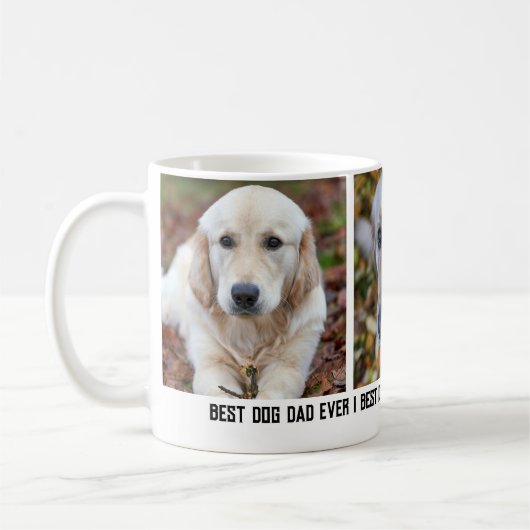 3 foto Beste hond papa ooit Koffiemok (Links)