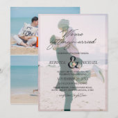 3 Foto Bloem Ampersand We Gaan Trouwen Kaart (Voorkant / Achterkant)