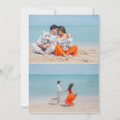 3 Foto Bloemend Ampersand We Gaan Trouwen Kaart (Achterkant)