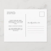 3 Foto Boog Navyblauw Bewaar de Datum Briefkaart (Achterkant)