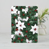 3 foto botanische elegantie betoverde wintertuin folie feestdagenkaart (Staand Voorkant)