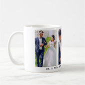 3 Foto Bride en Groom Mr en Mrs Wedding Koffiemok (Links)